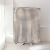 Versatile Houndstooth Knitted Wool Throw Blanket_Cwmm2386
