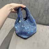 PORTABLE BUCKET BAG ELEGANT RHINESTONE EVENING BAG_CWAB3586