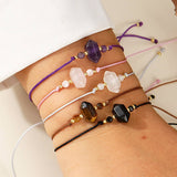AMETHYST SEMI PRECIOUS GEMSTONE BRACELET_CWAB4642