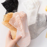 THIN SHORT SOCKS FOR SUMMER MESH LACE SOCKS_CWMS0507