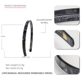 SIMPLE 1CM NARROW ACETATE HAIRBAND HAIRPIN_CWAHA4340