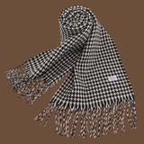 NEW HOUNDSTOOTH FAUX CASHMERE SCARF FOR WOMEN_CWASC0137