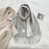 Cwasc03138_Winter Wool Reversible Tassel Scarf For Couples