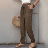 Texture Sense Casual Long Small Foot Pants