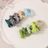 Cwaha1384_Bow High Stretch Hair Tie ,5 Pack Set