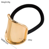 MINIMALIST IRREGULAR METAL ELASTIC HAIR TIE_CWAHA6253