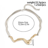 COOL GEOMETRIC TWISTED DESIGN NECKLACE_CWAJE1808