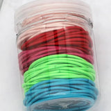 100PCS MULTI COLORED ELASTICS HAIR TIES SCRUNCHIES_CWAHA0136
