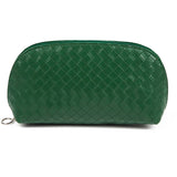 SIMPLE WOVEN WATERPROOF SHELL MAKEUP BAG_CWAB1436