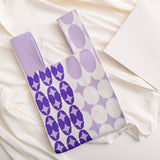 Trendy Knit Handbag For Women, Colorful Design_Cwab0879