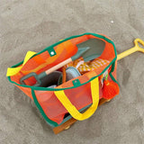 Mesh Contrast Color Beach Travel Storage Bag_Cuab00461