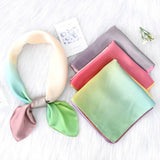 RETRO GRADIENT MULTI COLOR SILK SCARF_CWASC1152
