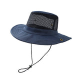BREATHABLE MESH SOLID COLOR FOLDABLE SUNHAT_CWAH1462