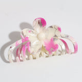 ELEGANT FLORAL HAIR CLAW CHIC DAILY BUN CLIP_CWAHA2247