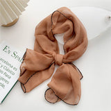 Cwasc2386_Long Solid Color Thin Small Scarf