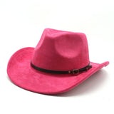 Western Cowboy Hat Brown Jazz Hat Felt Hat_Cwah2497