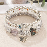 CHAIN ETHNIC STYLE MULTI LAYER RICE BEAD BRACELET_CWAHA2477