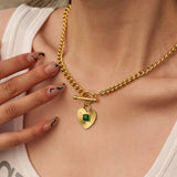 RETRO LIGHT LUXURY OT BUCKLE DESIGN NECKLACE_CWAJE1442