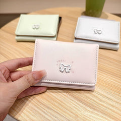 New Fresh Bow Mini 3-Fold Wallet For Women_Cwab06245