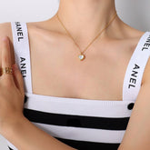 HEART SHAPED SEASHELL GOLD PLATED NECKLACE_CWAJE1098