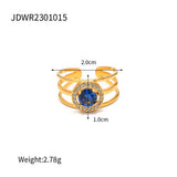 BLUE ROUND NON FADING VERSATILE RING_CWAJE1394