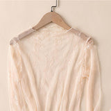 SEXY MESH BLOUSE LONG SLEEVE LACE TOP FOR WOMEN_CWTBLL3619