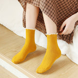 AUTUMN AND WINTER COLLEGE STYLE MID TUBE SOCKS_CWMS0980