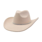 NEW WESTERN COWBOY FEDORA HAT ETHNIC WOOL STYLE_CWAH04475