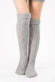 Cable Knit Socks_Cwms108