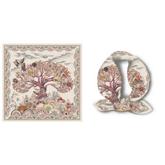 BOHO TREE PRINT SILK SCARF LUXURIOUS NECK WRAP_CWASC0644