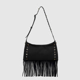 BOHO PUNK STUDDED FRINGE CROSSBODY BAG_CWAB5685