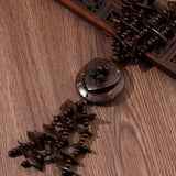 ETHNIC COCONUT SHELL WOOD BEADS VINTAGE NECKLACE_CWMM4391