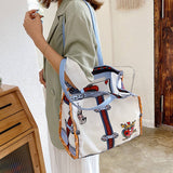 SIMPLE CANVAS ONE SHOULDER HANDBAG_CWAB0999