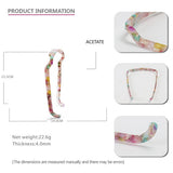 ACETATE SQUARE SUNGLASSES HEADBAND HAIRPIN_CWAHA4351