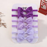 KIDS BOW HEADBAND SET ELASTIC NYLON NO MARKS_CWAHA6720