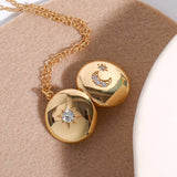 HEART FLOWER ALBUM PENDANT NECKLACE_CWMM5331