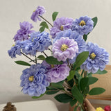 FAUX LONG STEM MARIGOLD PEONY FLOWER FOR DECOR_CWMM6591