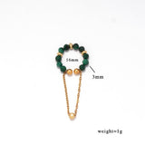 NATURAL STONE EAR CUFF FOR NON PIERCED EARS_CWMM7540