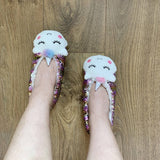 ADULT THICK VELVET SEQUINED FLOOR SOCKS NON SLIP_CWMS1197