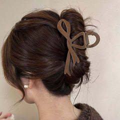 Velvet Bow Hair Clip Red Claw For Elegant Updos_Cwaha07311