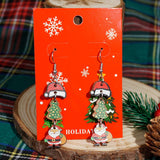 NEW CHRISTMAS CARTOON DIAMOND PENDANT EARRINGS_CWMM2608
