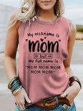 Solid Mother'S Day Vest