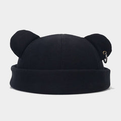 Cwah3170_Fashionable Iron Ring Hip-Hop Beanie Hat