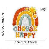 PERSONALIZED COLORFUL ENGLISH EMBROIDERY PATCH_CWMM4029