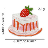 NEW PINK STRAWBERRY EMBROIDERED CLOTH PATCH_CWMM4014