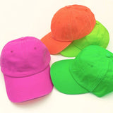 PARENT CHILD NEON BASEBALL CAP SOFT BRIM SUN HAT CWAH1222