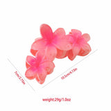 PLUMERIA FLOWER LARGE HAIR CLAW ELEGANT UPDO CLIP_CWAHA1064