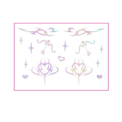 HOLOGRAPHIC EYELINER TATTOOS BUTTERFLY MAKEUP_CWMM8392