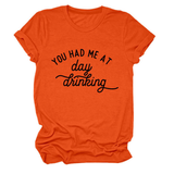 Women Summer Tee Day Drinking Quote Shirt_Cwttsl0491