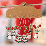 PERSONALIZED SIMPLE CHRISTMAS HOLIDAY EARRINGS_CWAJE1987